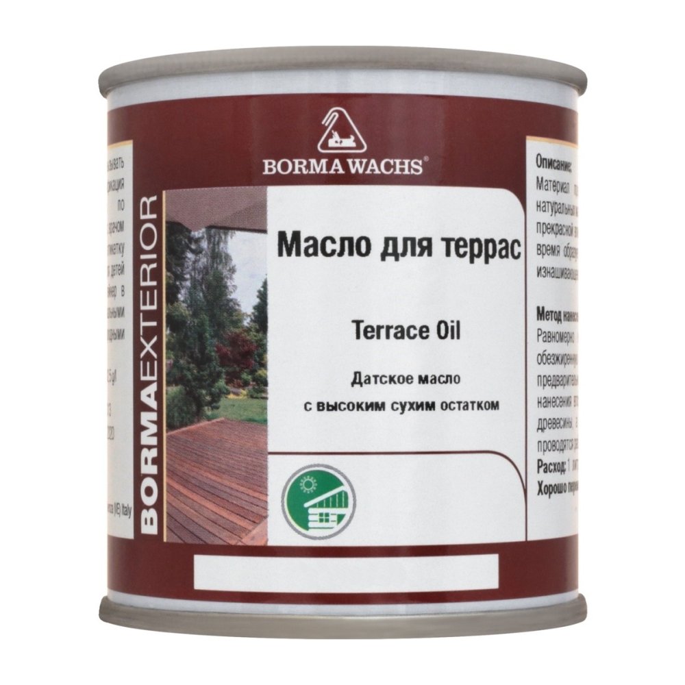 Датское масло Borma Wachs для террас Цветное 1 литр