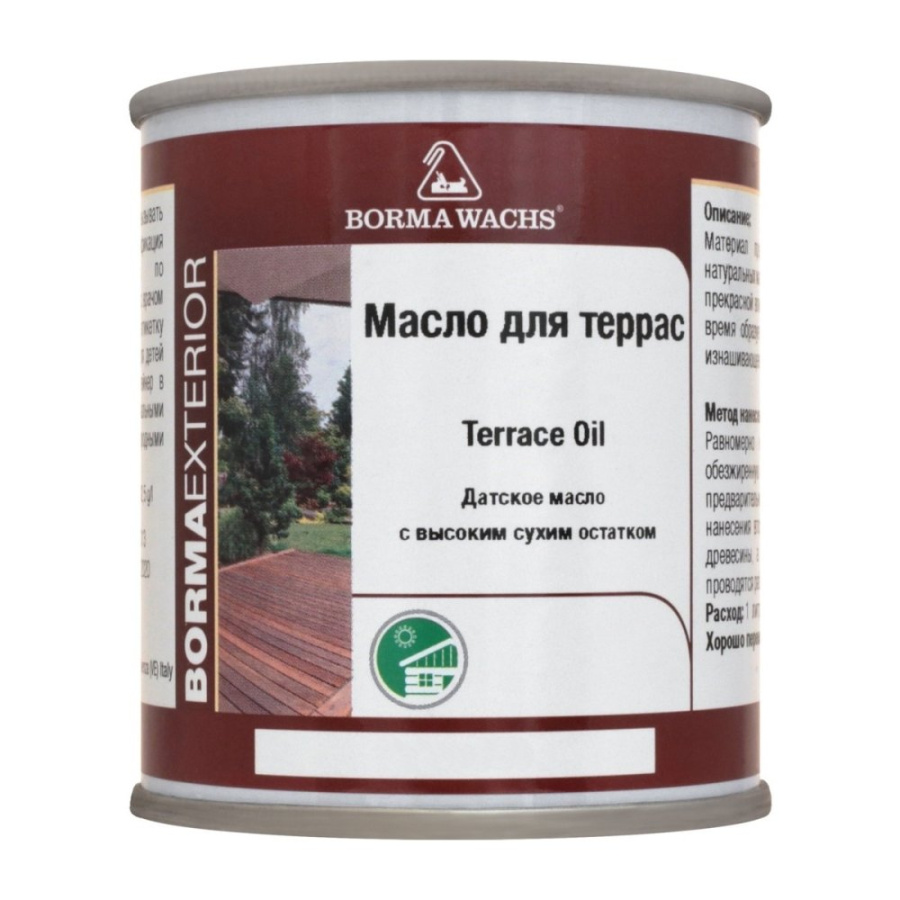 Датское масло Borma Wachs для террас Цветное 1 литр